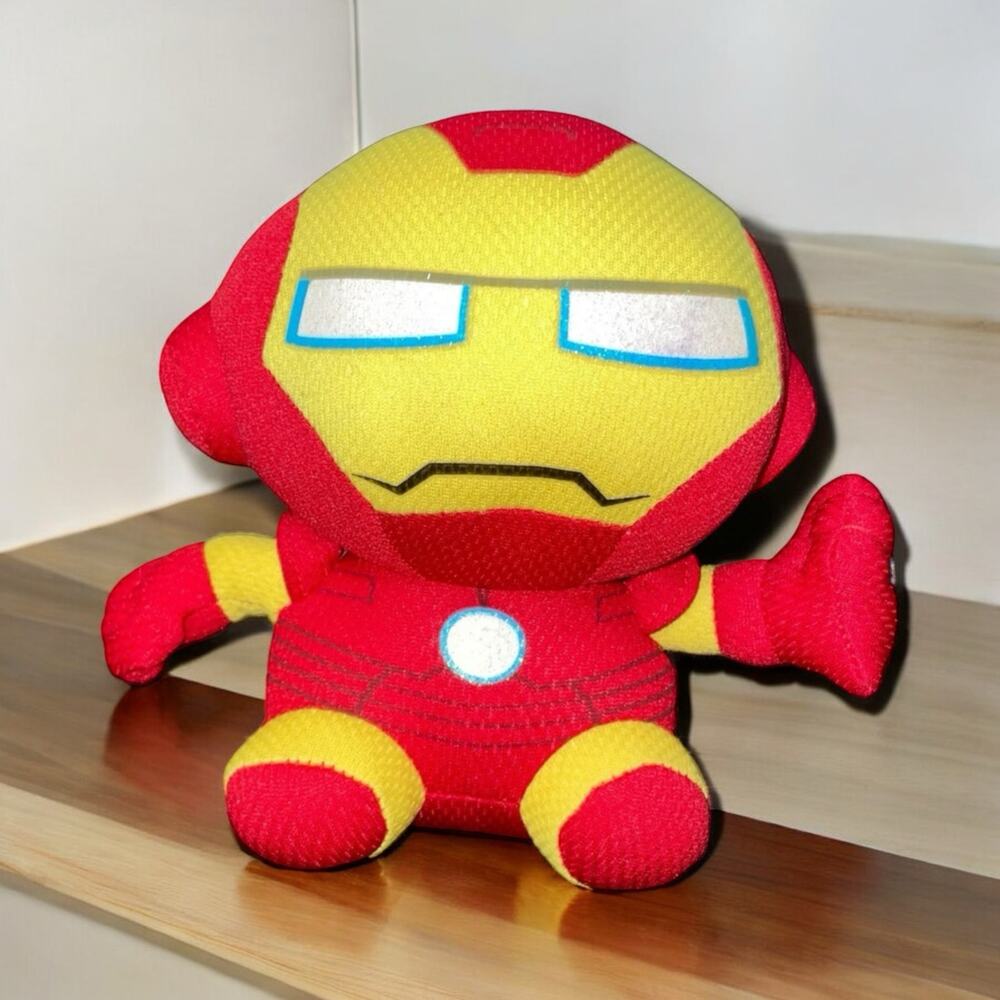 Ty Beanie Baby Marvel Iron Man Plush Stuffed Animal Pillow Bedroom Decor Gift 7"